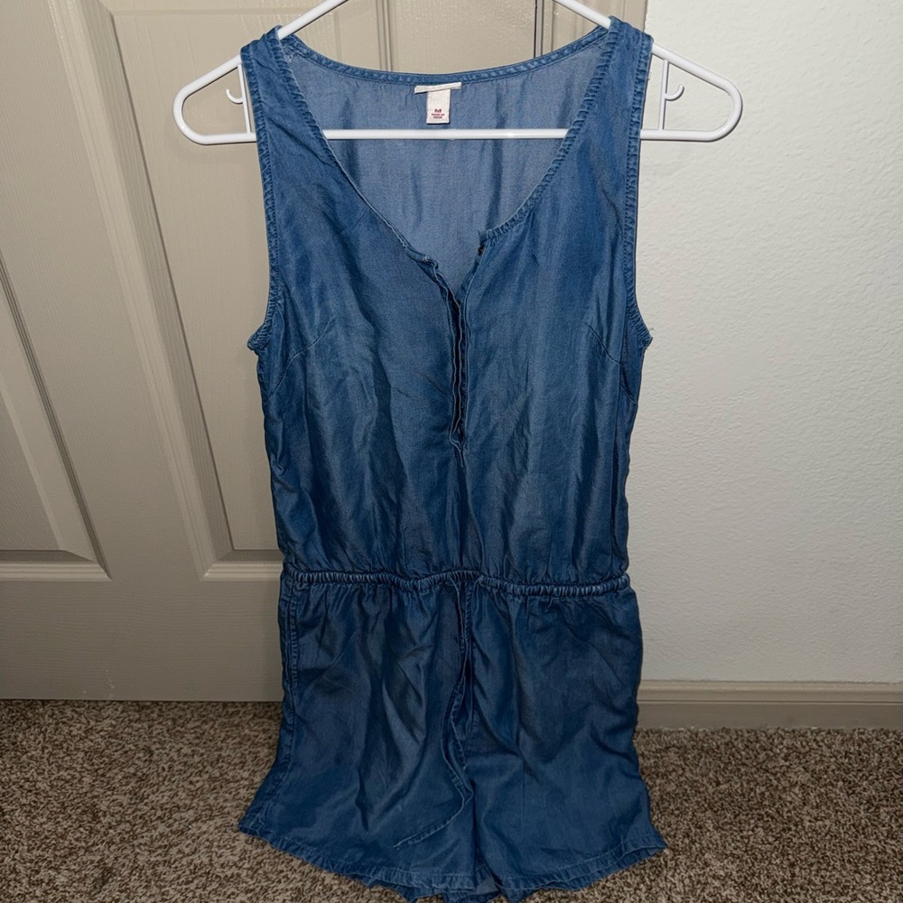 Denim Sleeveless Romper